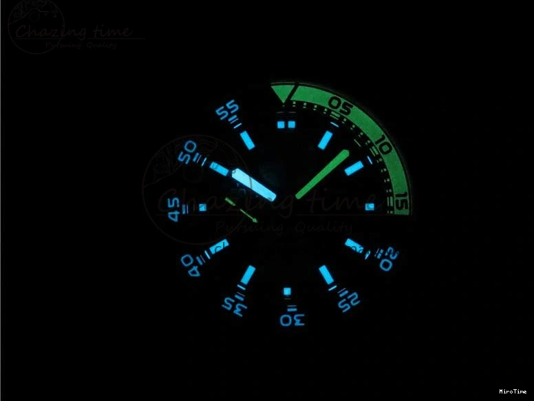 MIROTIME 0117 Aquatimer Chrono IW376702 SS BLS 1:1 Best Edition Black Dial on Black Rubber Strap A WellDesigned 7105